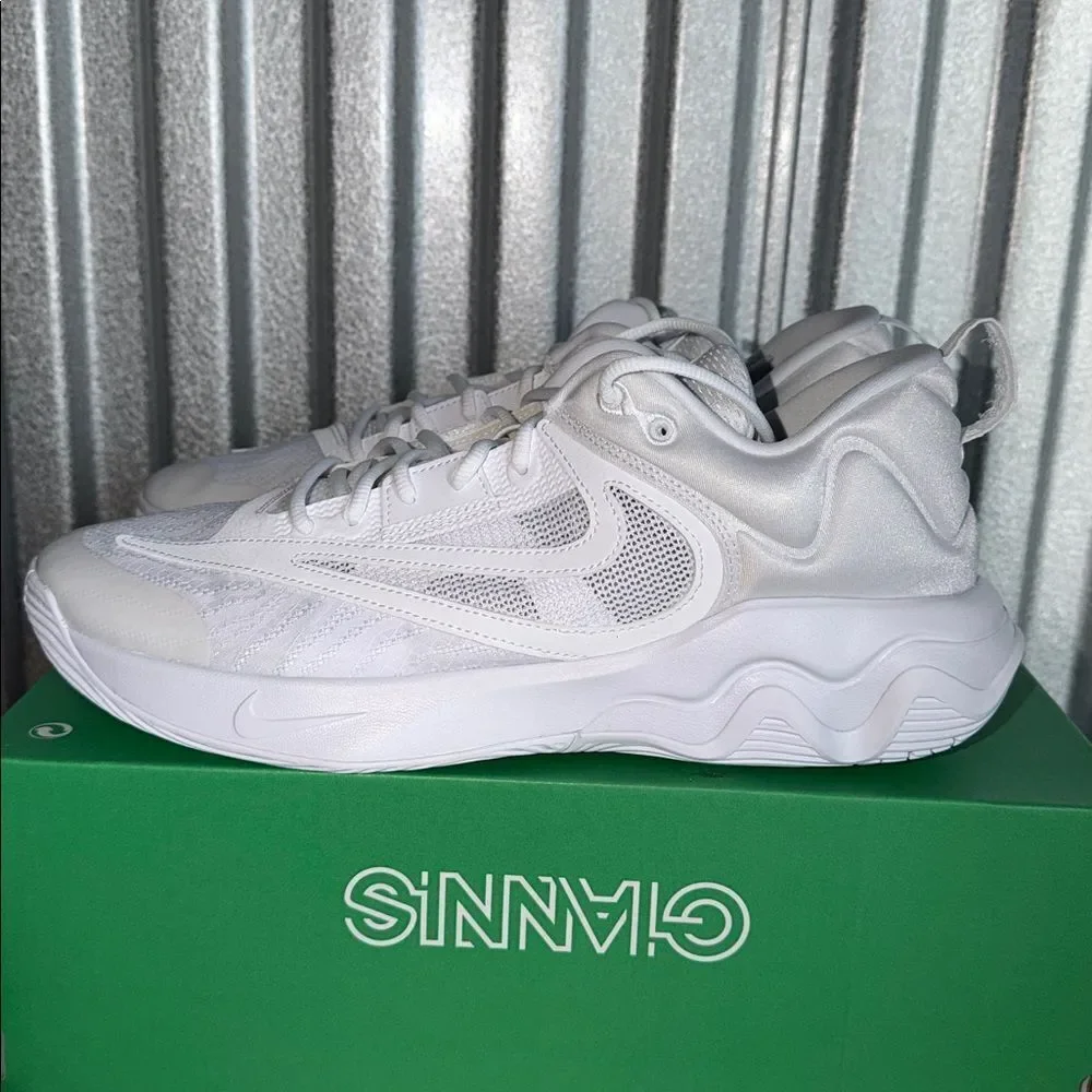 Nike Giannis Immortality 3 Triple White DZ7533-102 Men’s Size 12